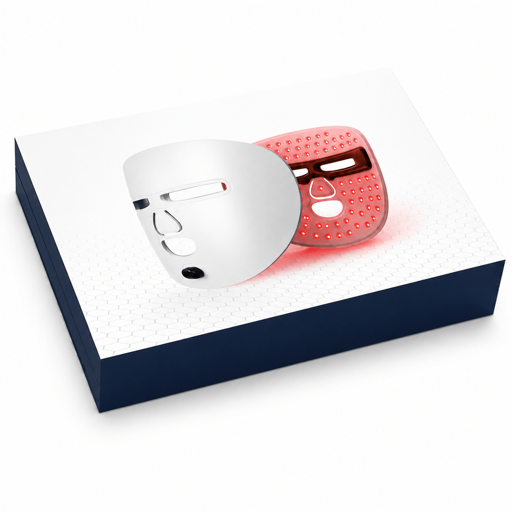 Get your GLOW with the 4-mode LED Light Therapy Mask