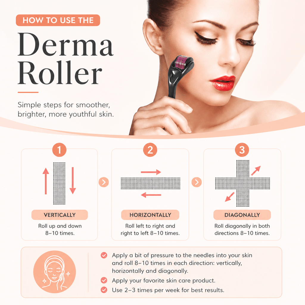 Microneedle Derma Roller for Glowing Skin — Professional Skin Rejuvenation Tool